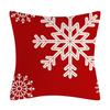 Christmas Red Snowflake Elk Pillowcase Christmas Tree Cushion Cover Home Decoration Pillowcase Combination