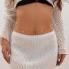 Holiday style starfish shell fringed waist chain female, simple imitation pearl fishtail turtle BodyChain