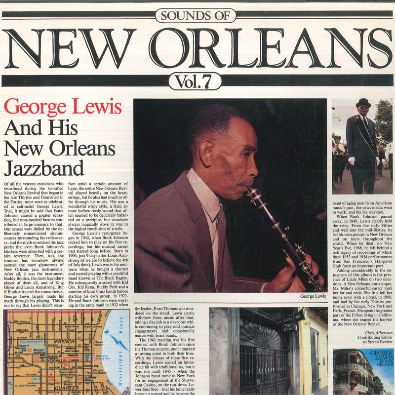 

LP Record GEORGE LEWIS Sounds Of New Orleans Vol 7 SLP6014 STORYVILLE 198 Switzerlan Jazz Used