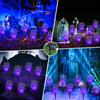 Halloween LED Luminous Ghost Hand Solar Skeleton Hand Ground Plug Light Garden Atmosphere Decoration Props