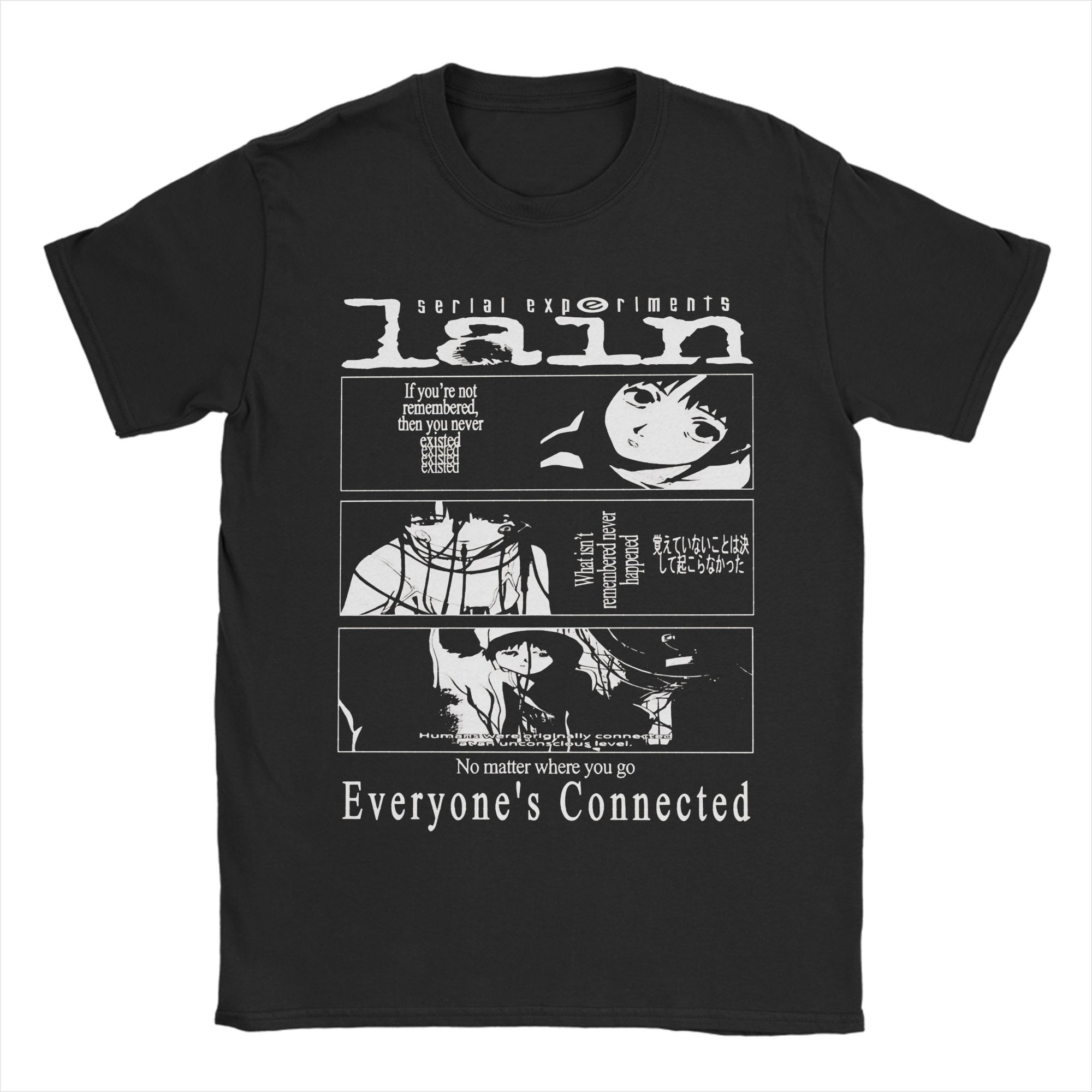 

Lain Cute T Shirt Men s Cotton Casual T-Shirt Crew Neck Tees Short Sleeve Clothing Graphic - Men s Summer Cotton Graphic Tee S разноцветный