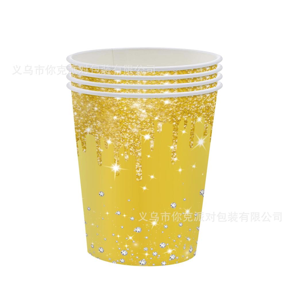 Platinum First Birthday Theme Paper Plates, Disposable Paper Cups, Tissues, Tablecloths, Birthday Party Theme Scene Decoration