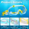 Waterproof Children Swim Glasses Soft Silicone Swimming Eyewear for Kids  Learning Swimming
