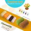 Crochet Set, Yarn, Amigurumi, Potted Plant, Handmade Kit (Sunflower)