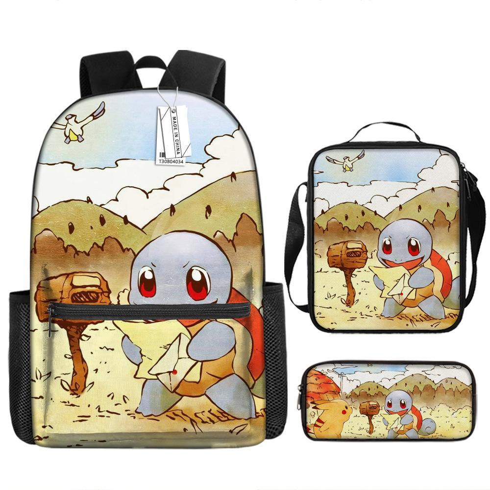 School Season Student Schoolbag Pokémon Pokémon Backpack Cartoon Satchel Pencil Case