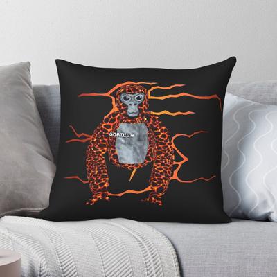 Lava Monkey Gorilla Tag Vr Game Square Pillowcase Polyester Linen Velvet Creative Zip Decor Sofa Cushion Cover X
