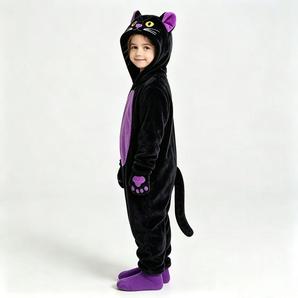 Pyjama Animal pour Filles Déguisement d'Halloween pour Enfants