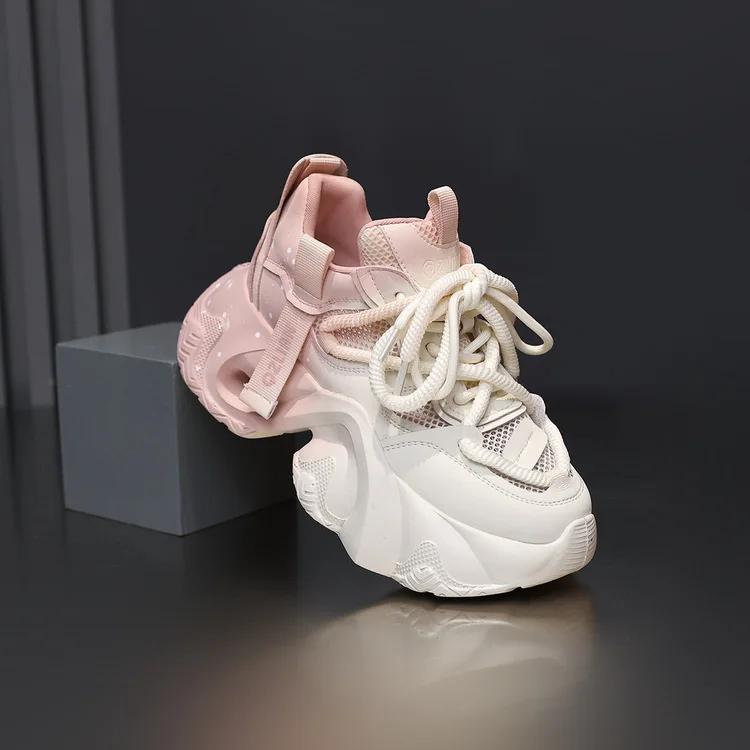 

Последняя специальная цена на женскую обувь для весны/осени, легкие и с мягкой подошвой повседневные туфли, модная и трендовая спортивная обувь 40 розовый