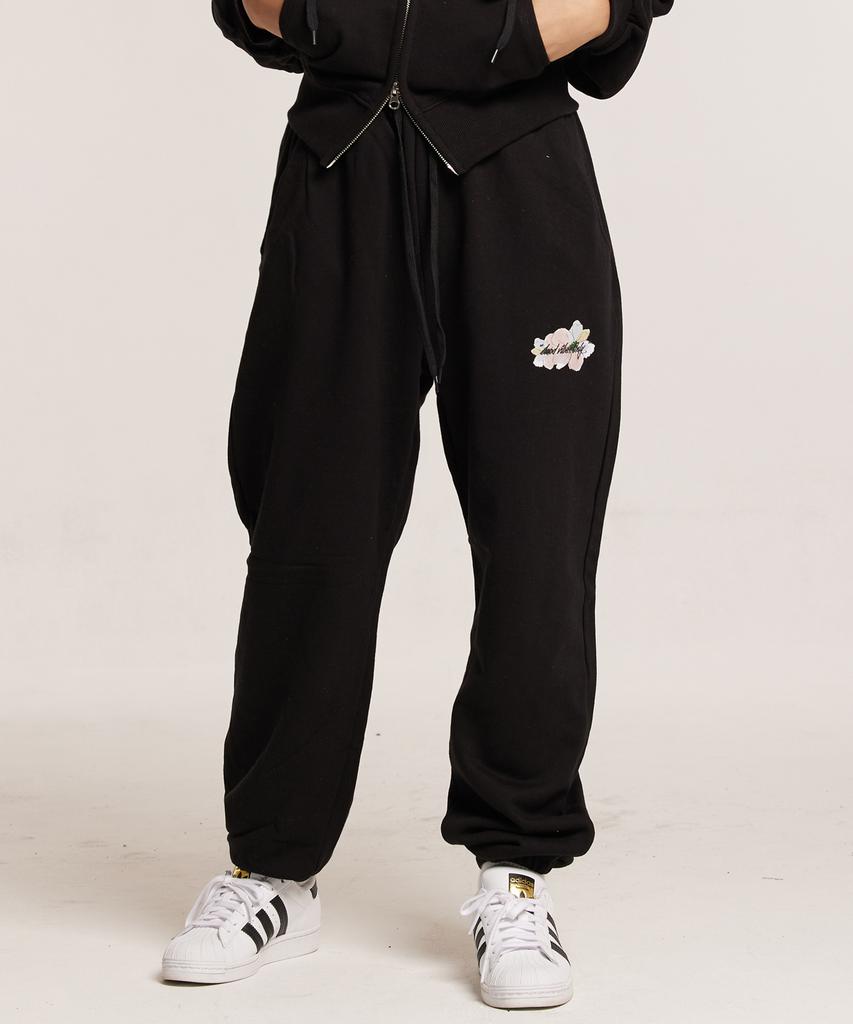 CREAM SODA LAB Good Vibe Jogger Pants Black Green