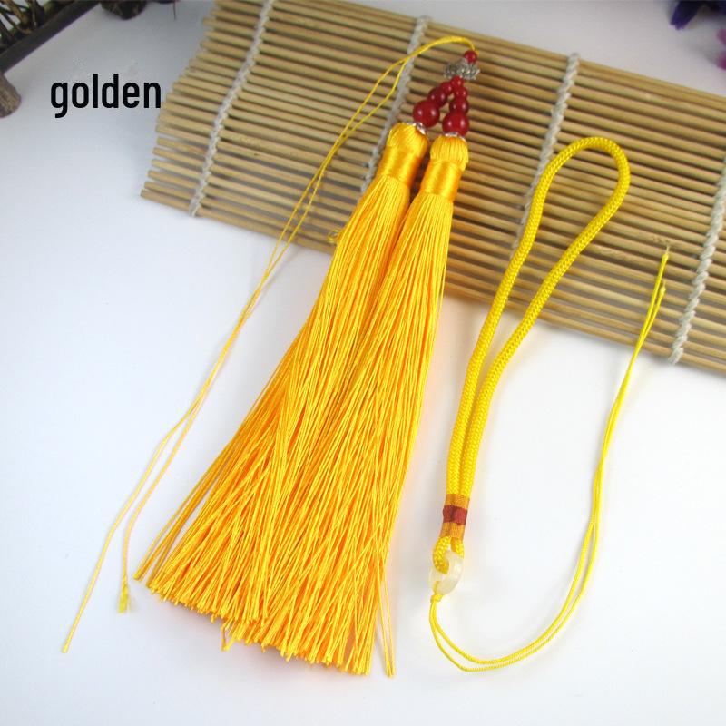 Lotus Beads DIY Pendant with Double Tassel Chinese Knot Set