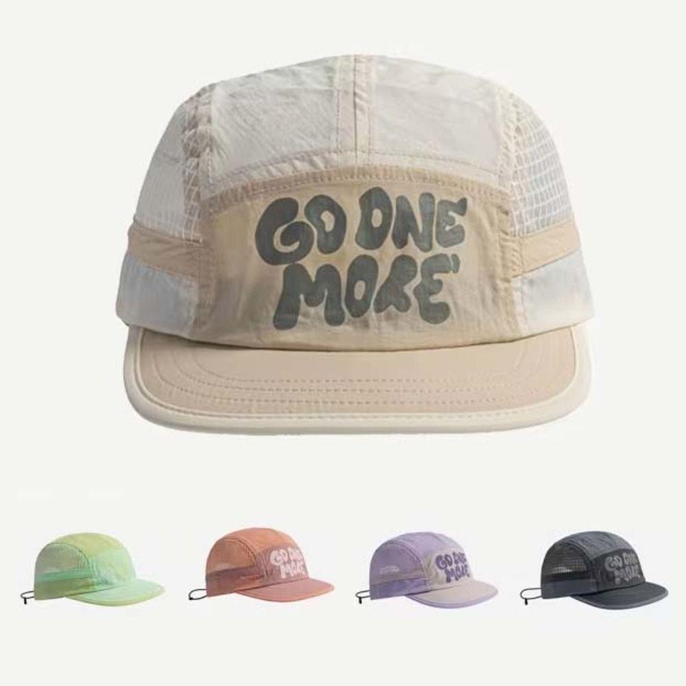Sun Protection Quick-drying Baseball Cap Retro 5-panel Mesh Running Caps  Men and Women