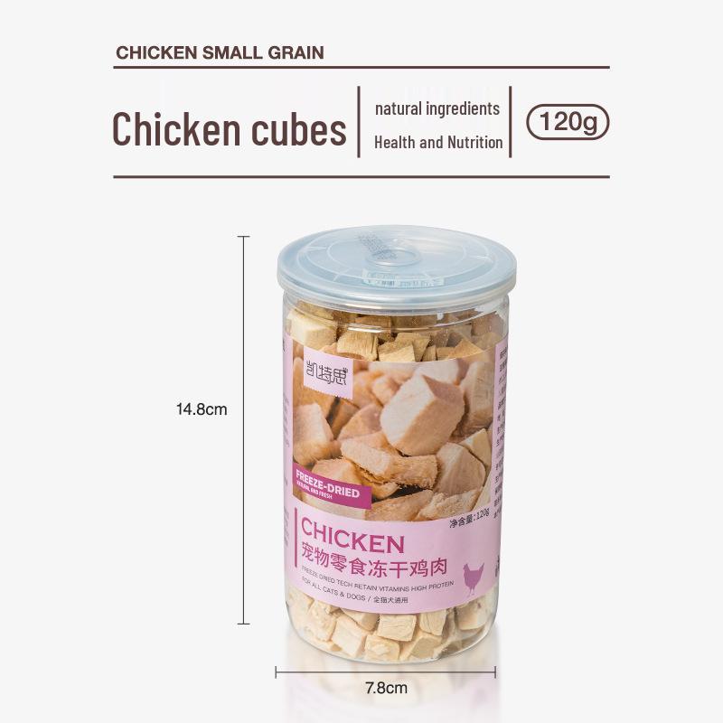 

Лакомства для питомцев: Лиофилизированная курица, утка, говядина, лосось, перепел, гранулы яичного желтка для кошек и собак (Маленькая банка)