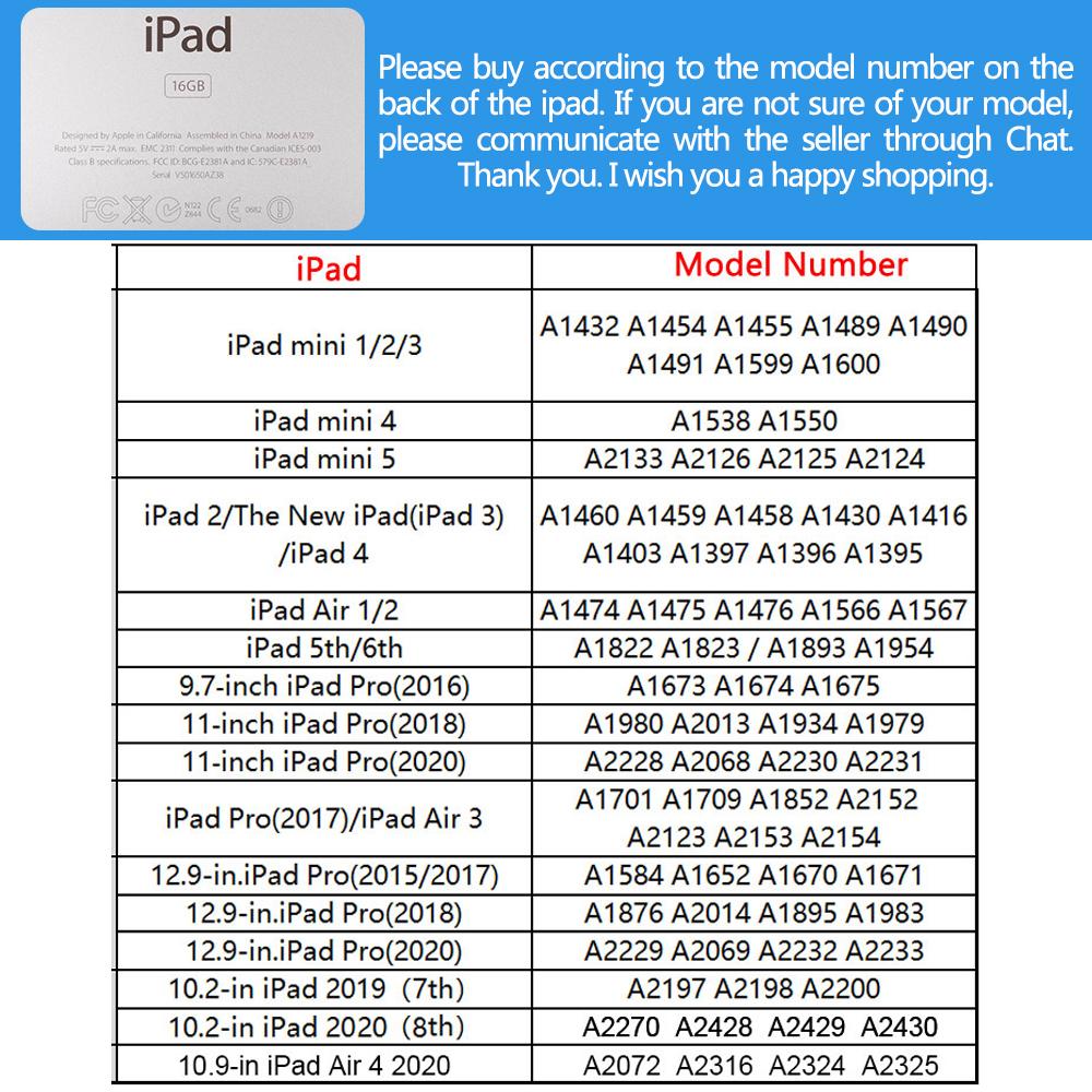 For iPad Air4th 10.9 Inch 2021 Pro11 Pro12.9 2021 iPad 10.2 (Gen 9/8/7) iPad Air 5/4/Mini 6/Pro 11/Pro 12.9 Magnetic Smart Flip Case Cover Cute Bear