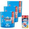 Dishwasher Detergent Finish Tablet Power Cube 100 pieces 3 (300 uses) + Sample included (Dishwasher All-in-One Premium Ball pieces)