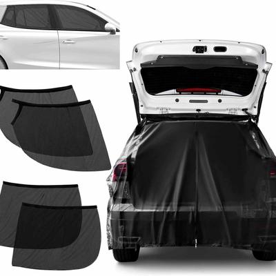 SUV Trunk Mosquito Net – Breathable Insect-Proof Sunshade with Two-Way Zipper, UV Car Trunk Curtain for Outdoor Camping, Travel, Picnic