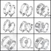 Adjustable Couple Rings: Korean Style White Gold Plated Valentine's Jewelry