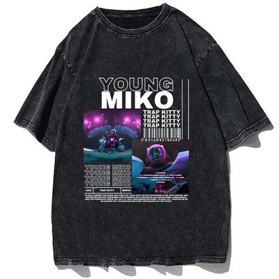 Women Unisex Young Miko Rap Shirt Vintage Cotton 90s Style Y2K Tshirt