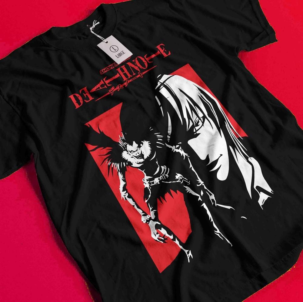 

Death Note Shirt Ryuk L Kira T-Shirt Misa Tshirt Rem Tee Anime Horror Near Naom BB800 S