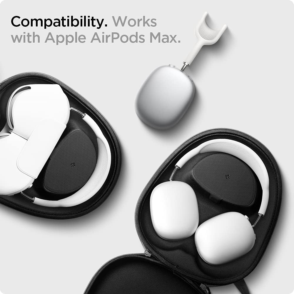 Spigen Klasden AirPods Max Carrying Case Pouch Bag - Charcoal Gray (Smart Case Compatible with Sleep Mode)