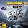 V66 Drönare Flygfotografering RC Flygplan HD Dubbelkamera Intelligent Hinderundvikande Flygplan med Fast Höjd Hopfällbar Quadcopter Barnleksaker