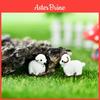 Charming Resin Sheep Statue For Diy Moss Terrarium And Succulent Garden Decor