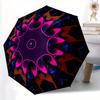 1pc Symmetrical Pattern ArtAutomatic Folding Umbrella, Portable & Foldable Design with 8 Ribs, Casual Outdoor Accessory Yy250804277