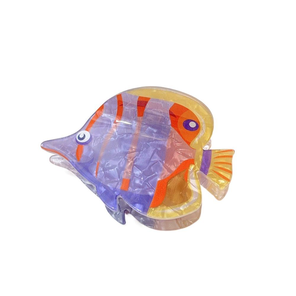 Ozean-Serie Fisch Haarkralle Cartoon Acryl Haarkralle Süßer Großer Hai-Clip Pferdeschwanzhalter