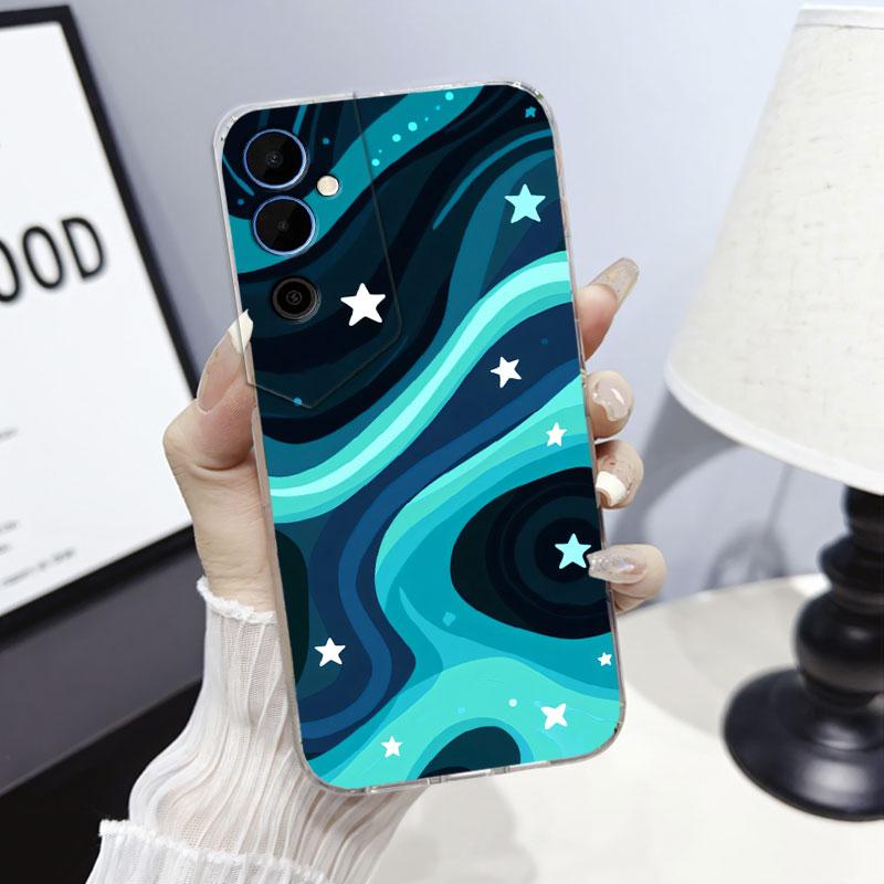 

For Tecno Pova Neo 2 Neo 3 Case Protective Cover For Tecno Pova Neo Marble Clear Soft Silicone Phone Case Cartoon Flora Fundas Tecno Pova Neo 3