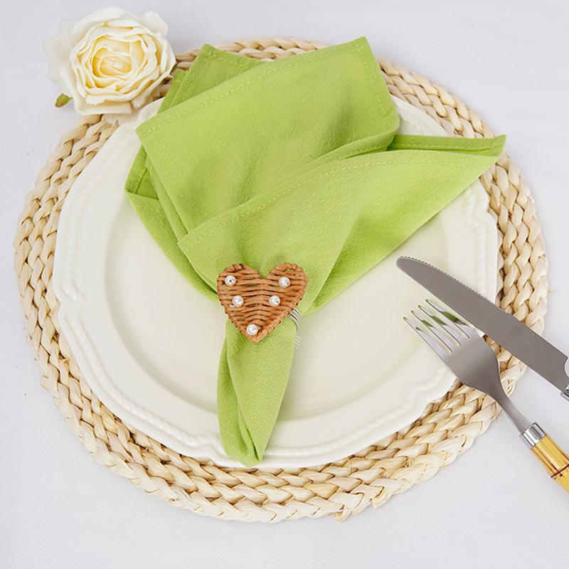 12 יחידות מפיות בד שולחן כותנה עמידות 30x45 ס"מ בד רב פעמי צבע אחיד למטבח, פינת אוכל, פסח, חתונה, קישוט