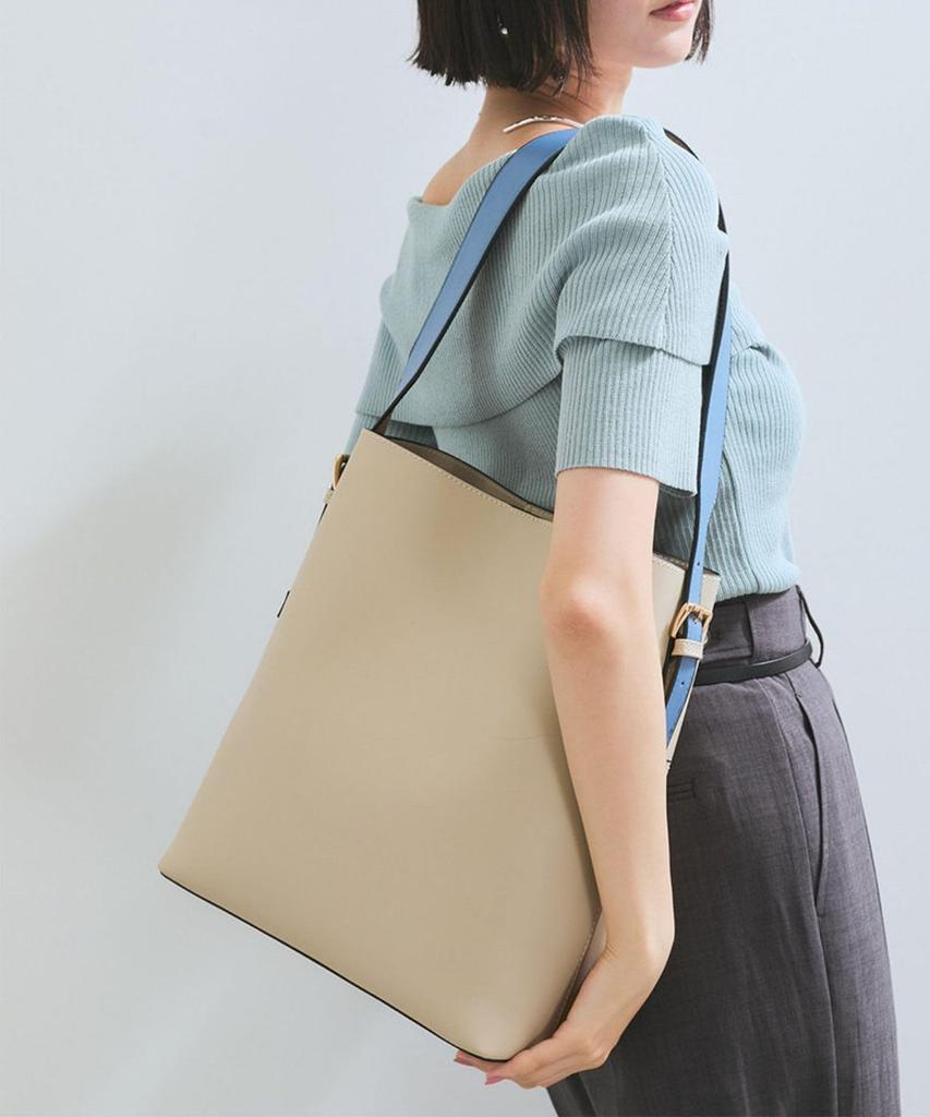 New Color Reversible Handle Bag Beige F [BIS] Added One-Shoulder (A4 Size) - (28)