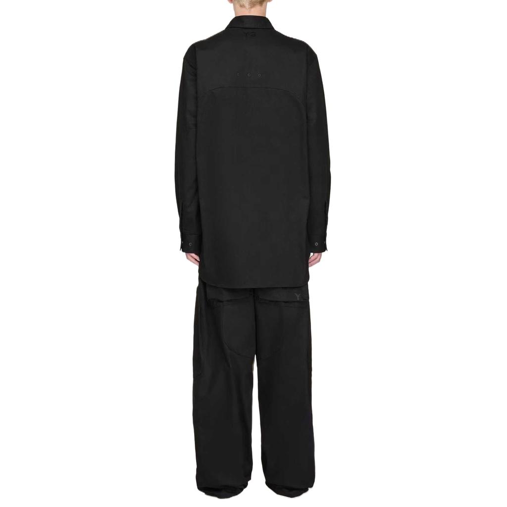 adidas Y-3 UT Twill Overshirt 'Black' Men's JW4620