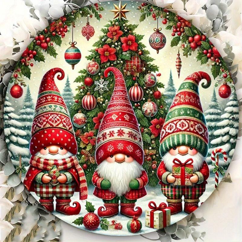 2D Flat Hanging Decorative Metal Sign Hand Painted Art