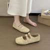 Retro Brown Square Head Mary Jane Shoes Ballet Shoes Women's Autumn 2025 New Korean Version of French Light Mouth Single Shoes