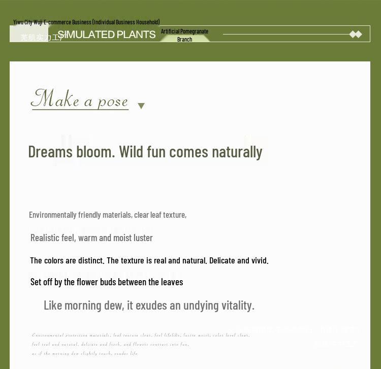 Decor în stil chinezesc cu viță de rodie și ramuri - Artă florală artificială pentru living