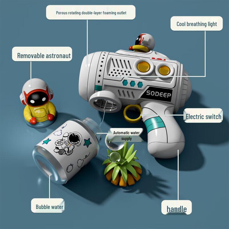 Sodi Electric Space Astronaut Bubble Gun