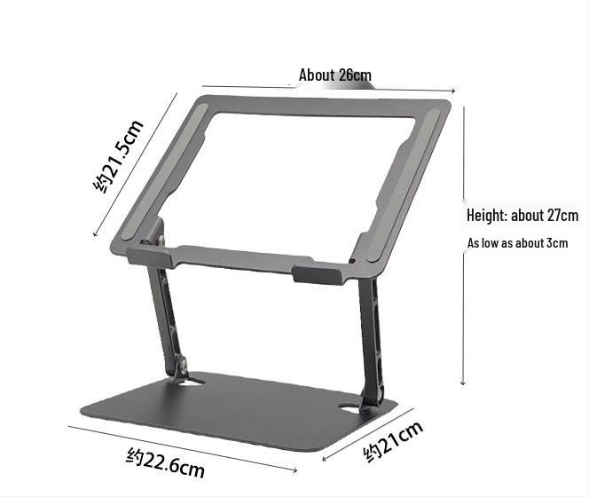 Rotating Adjustable Laptop Stand with Cooling Feature for Desktop Gaming