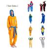 Kids' Cartoon Onesie Sleepwear Hooded And Long Sleeves
