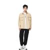 Li-Ning Logo Print Single-Breasted Jacket Men Jacket Milk-Brown AFDSB25-3