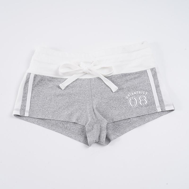 Spicy Girl Schnür-Schleife Sportshorts - Frühjahr/Sommer 2026 Colorblock Hüftbetonte Hotpants für Damen