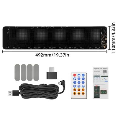 1 BUC Lampă LED cu Logo pentru Ochi Lumină de Afișare Auto Control APP Panou Pixel Matrice DIY Afișaj Programabil Lumină de Noapte pentru Mașină Camion Cameră