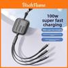 100w Fast Charging Data Cable With 12m Extensible Design For Apple Huawei Oppo Devices