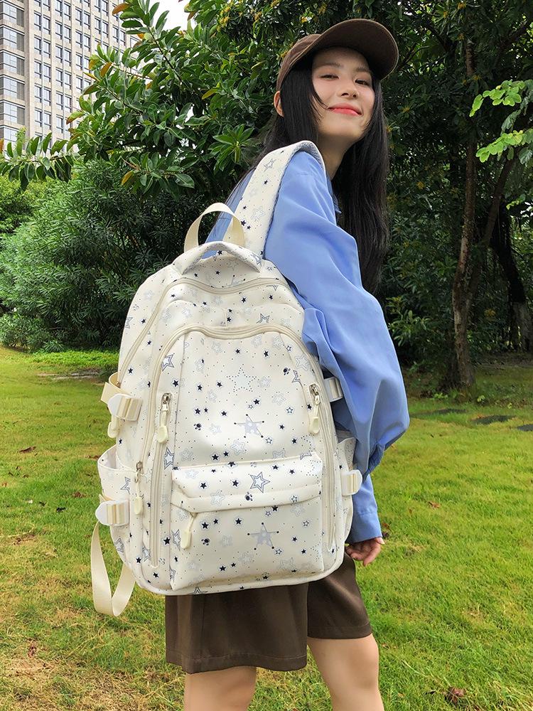 Korean-Style Backpack for Middle School Girls – Stylish Travel, Handbag & Shoulder Bag