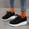 Women's Sports Shoes Casual Sneaker Loafers Fashion Ladies Shoe Platform Sneakers Non Slip Lace-up Round Toe 2025 Spring Autumn