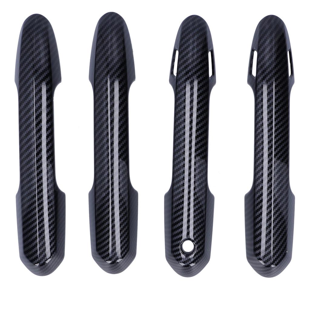 4 Stück Außentürgriffabdeckung Zierleiste Kohlefaser-Stil Dekor Passend für RAV4 2019?2021