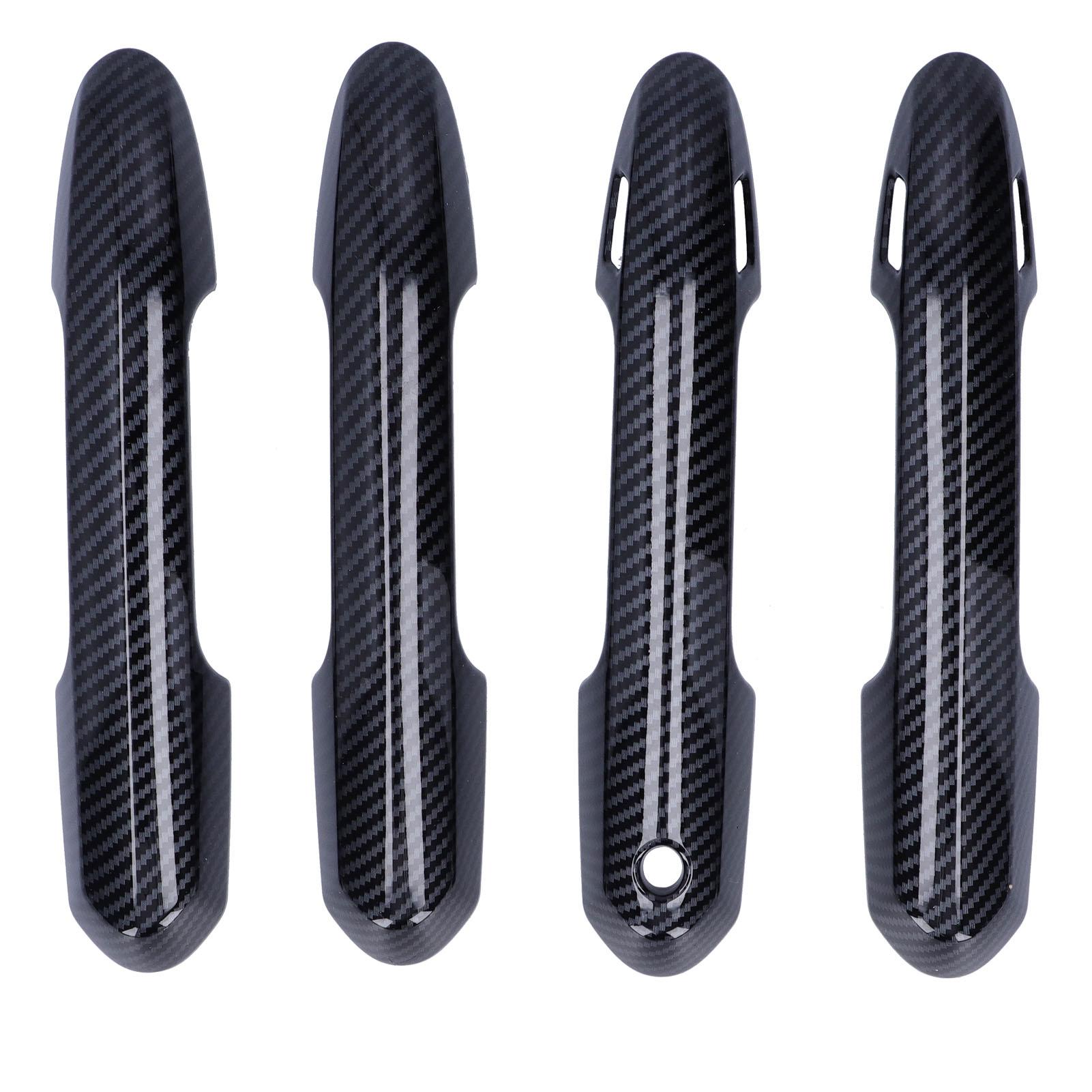 

4Pcs Exterior Door Handle Cover Trim Carbon Fiber Style Decor Fit for RAV4 20192021