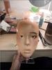 Silicone Practice Mannequin Head for Full Face and Eyebrow Makeup Training