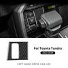 Real Soft Carbon Fiber Sticker For Toyota Tundra 2022 2023 2024 2025 Car Handbrake Switch Interior Trim Decor Accessories LHD