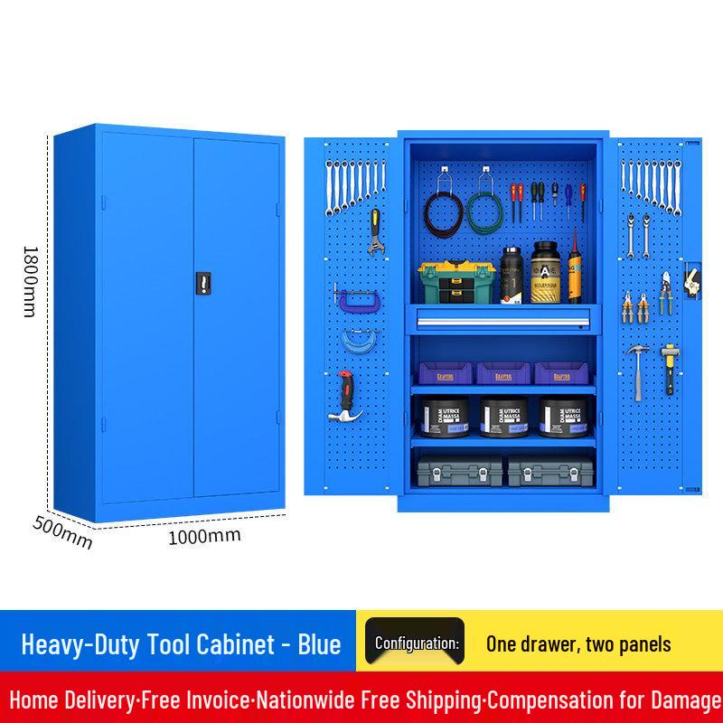 Heavy Duty Tool Cabinet with Thickened Drawers for Workshop and Auto Repair Storage.