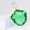 Top Qualität 80 Karat Natürlicher Grüner Topas Ausgefallen Zertifiziert 925 Silber Stein Anhänger MY.PD-97-NS