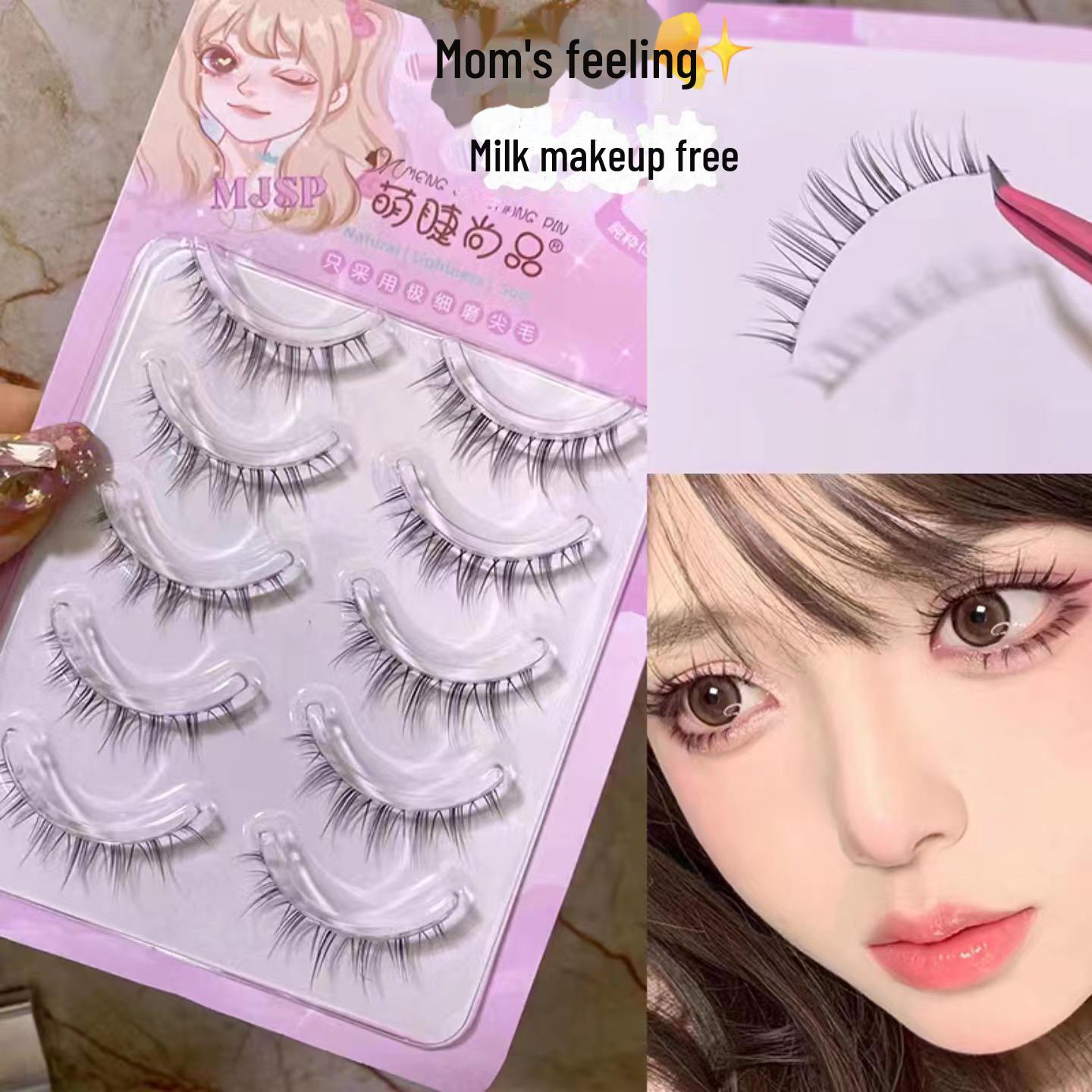 

Mengji Shangpin MS09 Natural Elf Прозрачные стержневые ресницы - Мягкие, удобные и реалистичные накладные ресницы